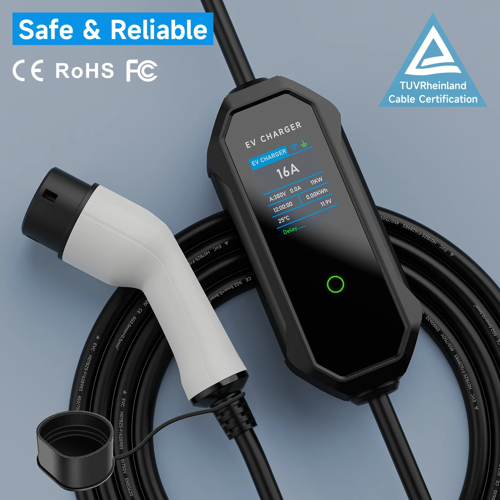 Chargeur EV portable AFEEV 11K - Type 2 Portable Ev Charger 11Kw Cee avis et prix