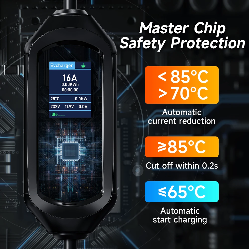 AFEEV 11KW chargeur EV Portabl - Type 2 Portable Ev Charger 11Kw Cee avis et prix