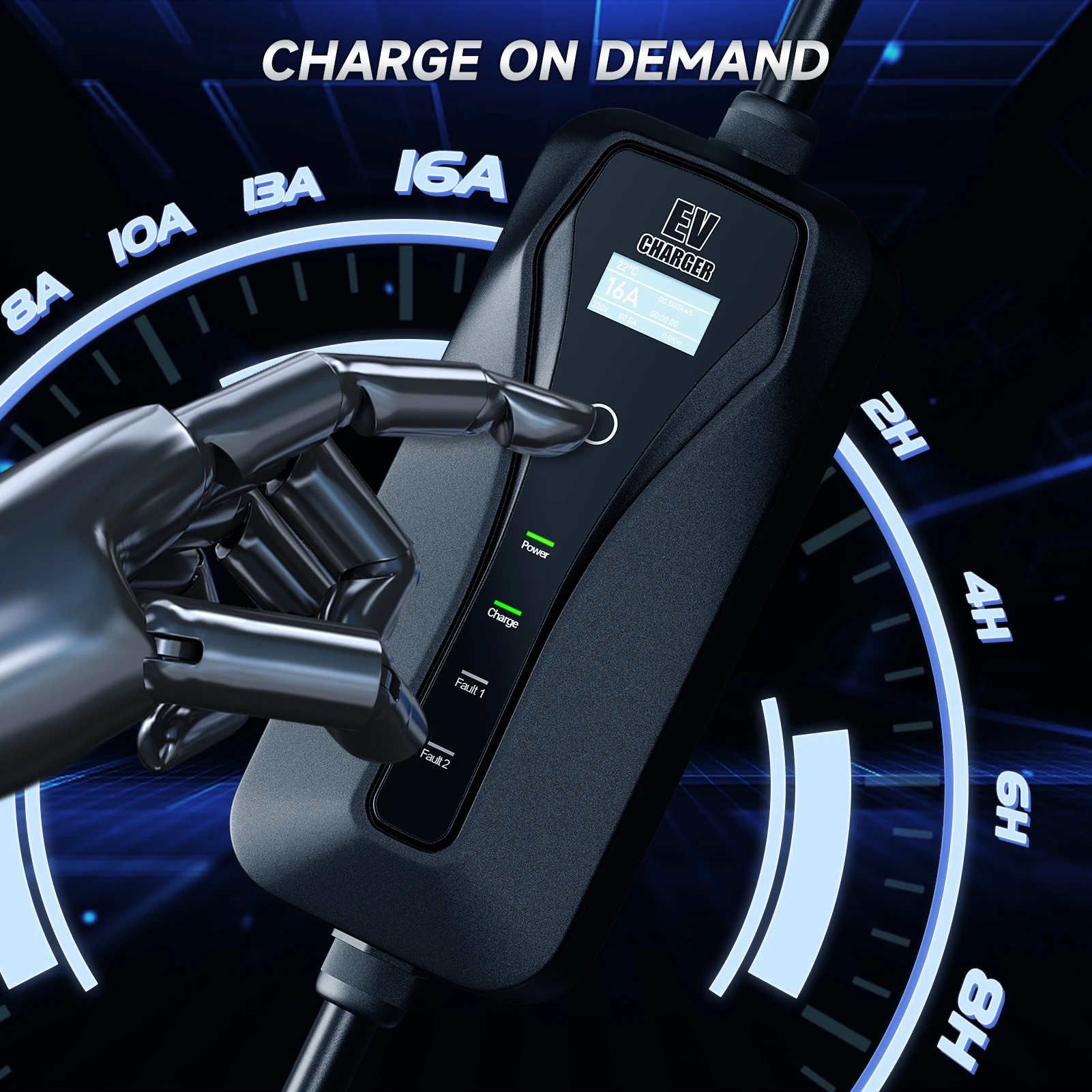 Chargeur EV 11KW 16A Type 2, b - Type 2 Portable Ev Charger 11Kw Cee avis et prix